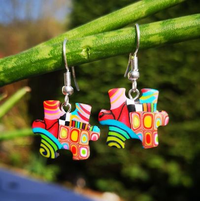 Mini Puzzel örhängen