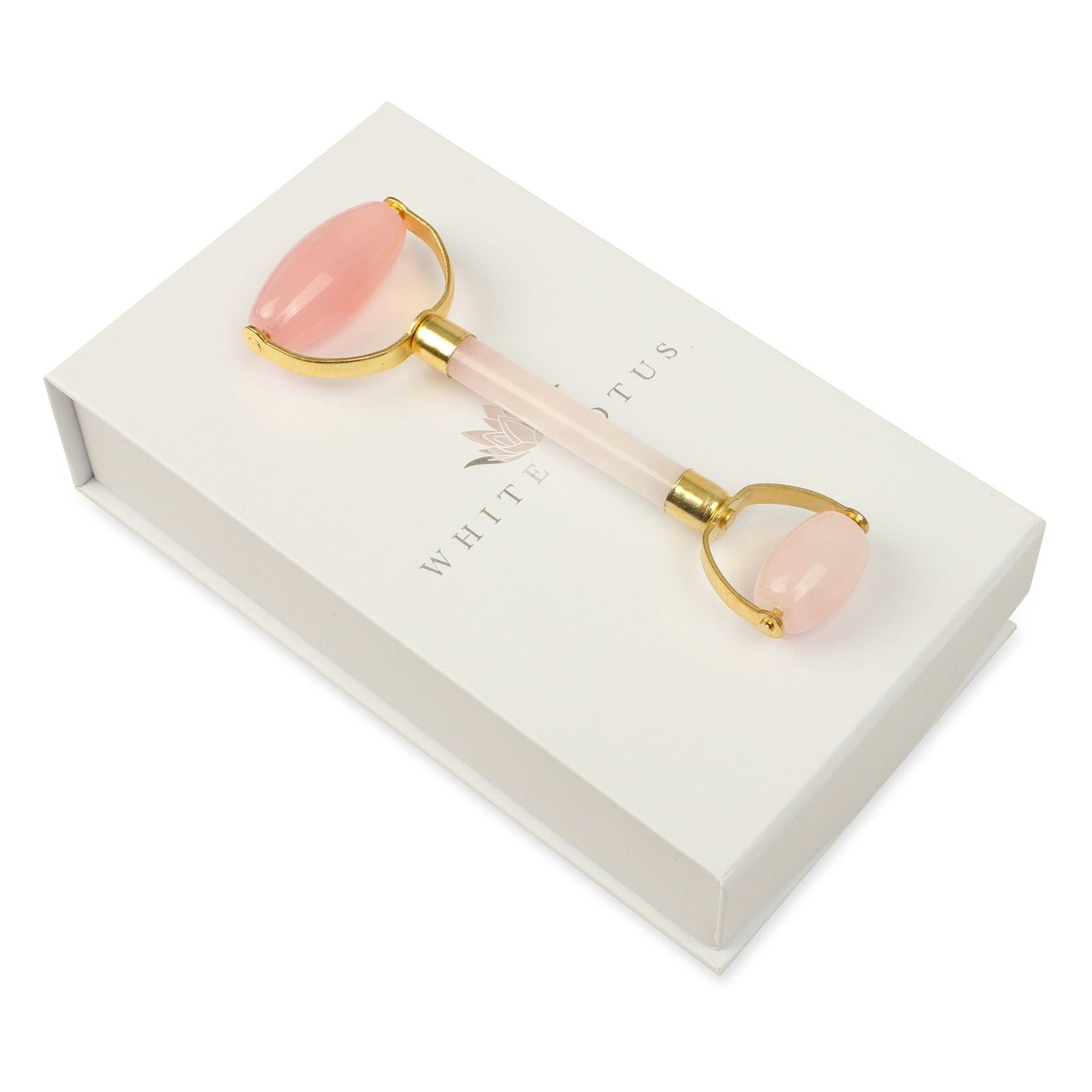 White Lotus Rosenkvarts Roller - Dubbel