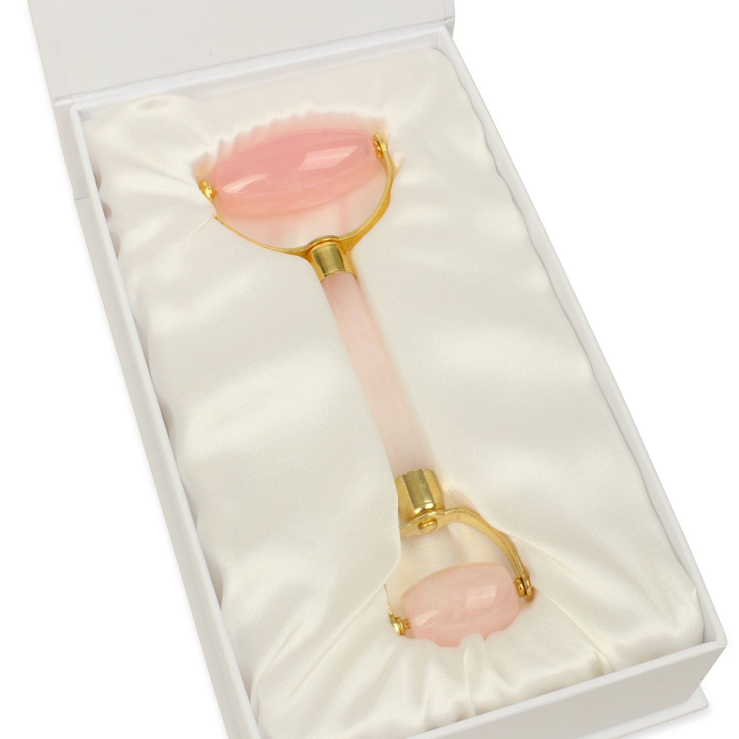 White Lotus Rosenkvarts Roller - Dubbel