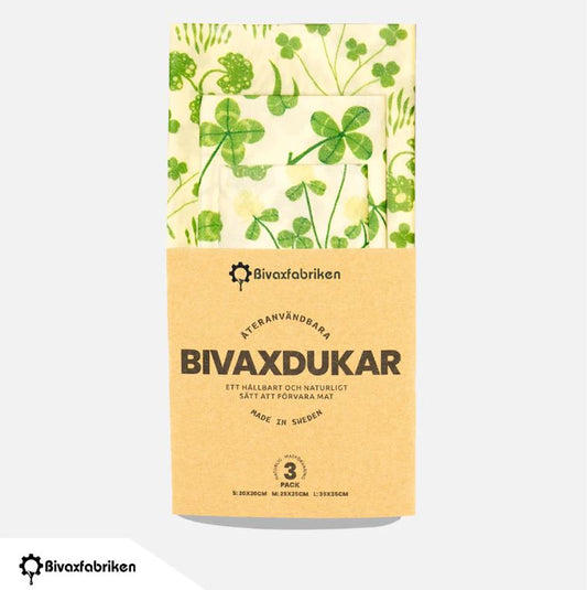 3-pack Klöver Bivaxdukar