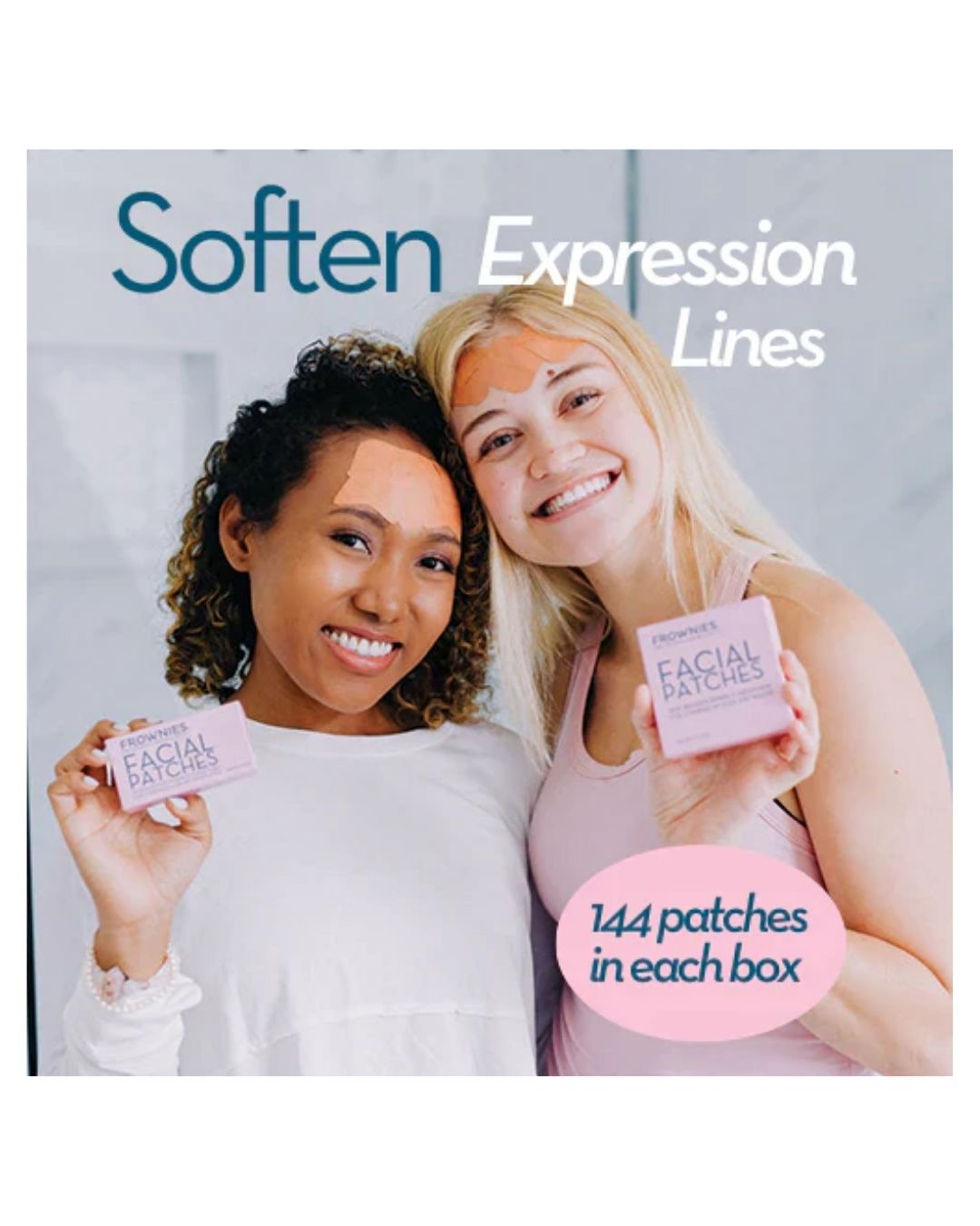 Frownies Anti-rynk plåster för pannan & mellan ögonen