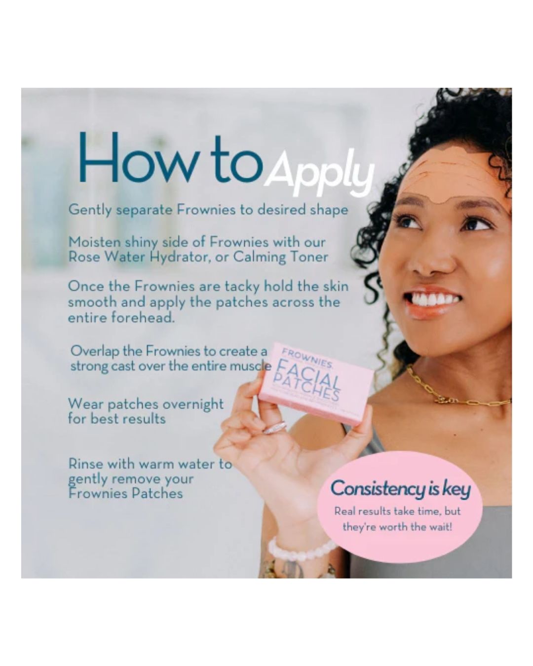 Frownies Anti-rynk plåster för pannan & mellan ögonen