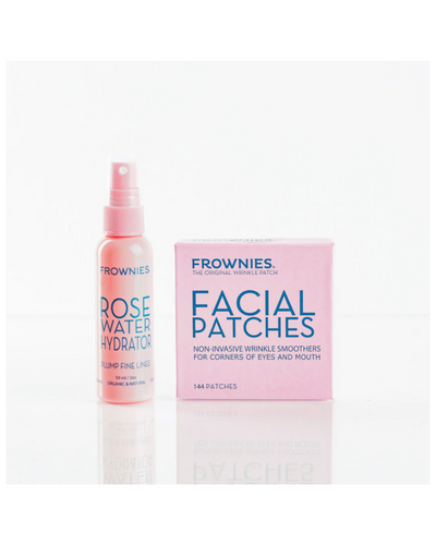Frownies Paket för Ögon & Mun – Ansiktsplåster & Rose Water