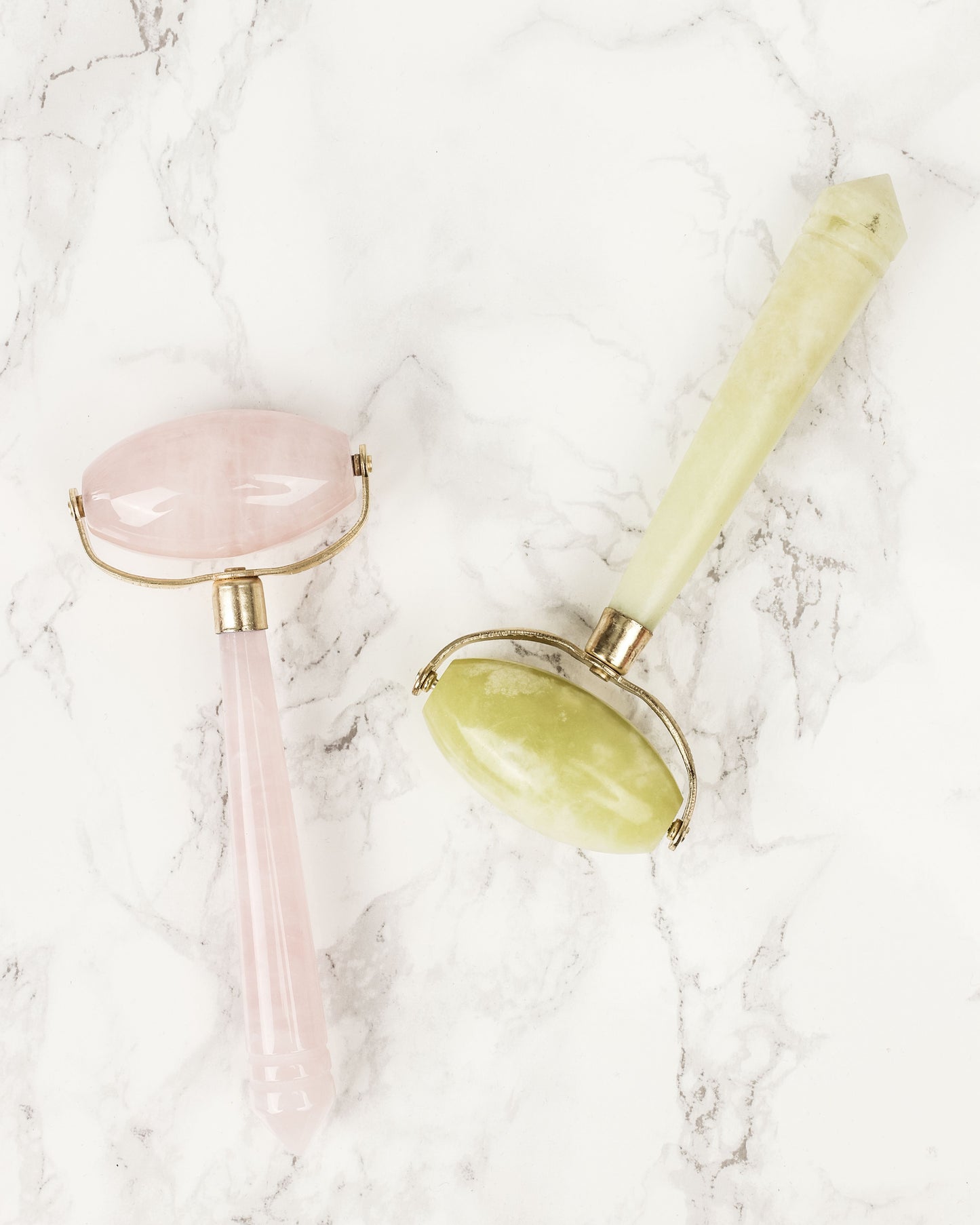 White Lotus Rosenkvarts Roller - Dubbel