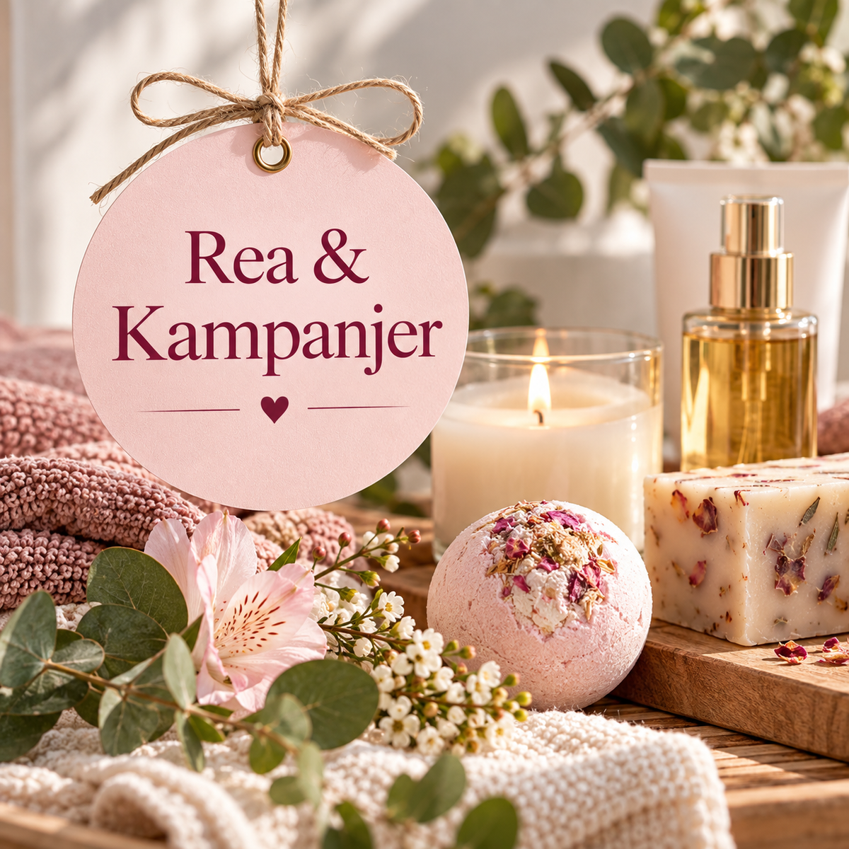 Rea och kampanjer på naturlig hudvård, kroppsvård och spaprodukter