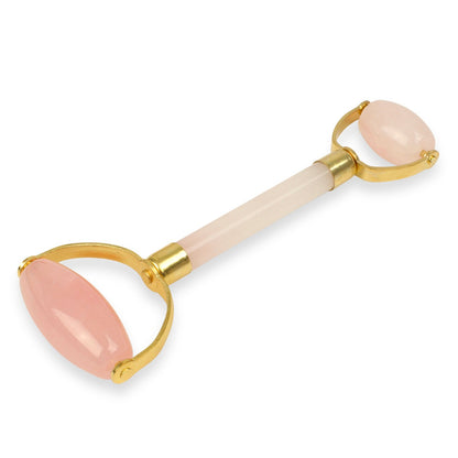 White Lotus Rosenkvarts Roller - Dubbel