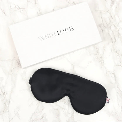 White Lotus Silkesögonmask – Svart