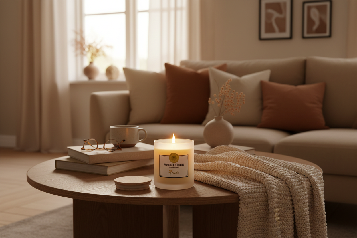 Brinnande Frangipani & Honung ljus