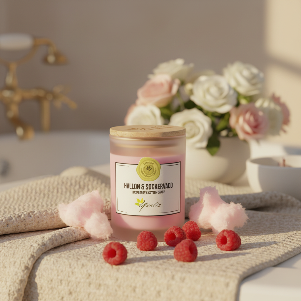 Hallon & Sockervadd Doftljus