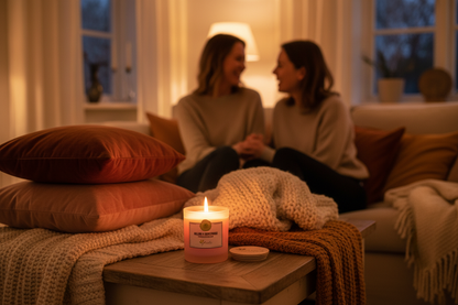 Hallon & Sockervadd ljus med mysig samvaro