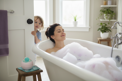 Hortensia badbomb - mamma badar, barn kikar